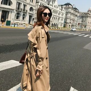 Осенний плащ длинный