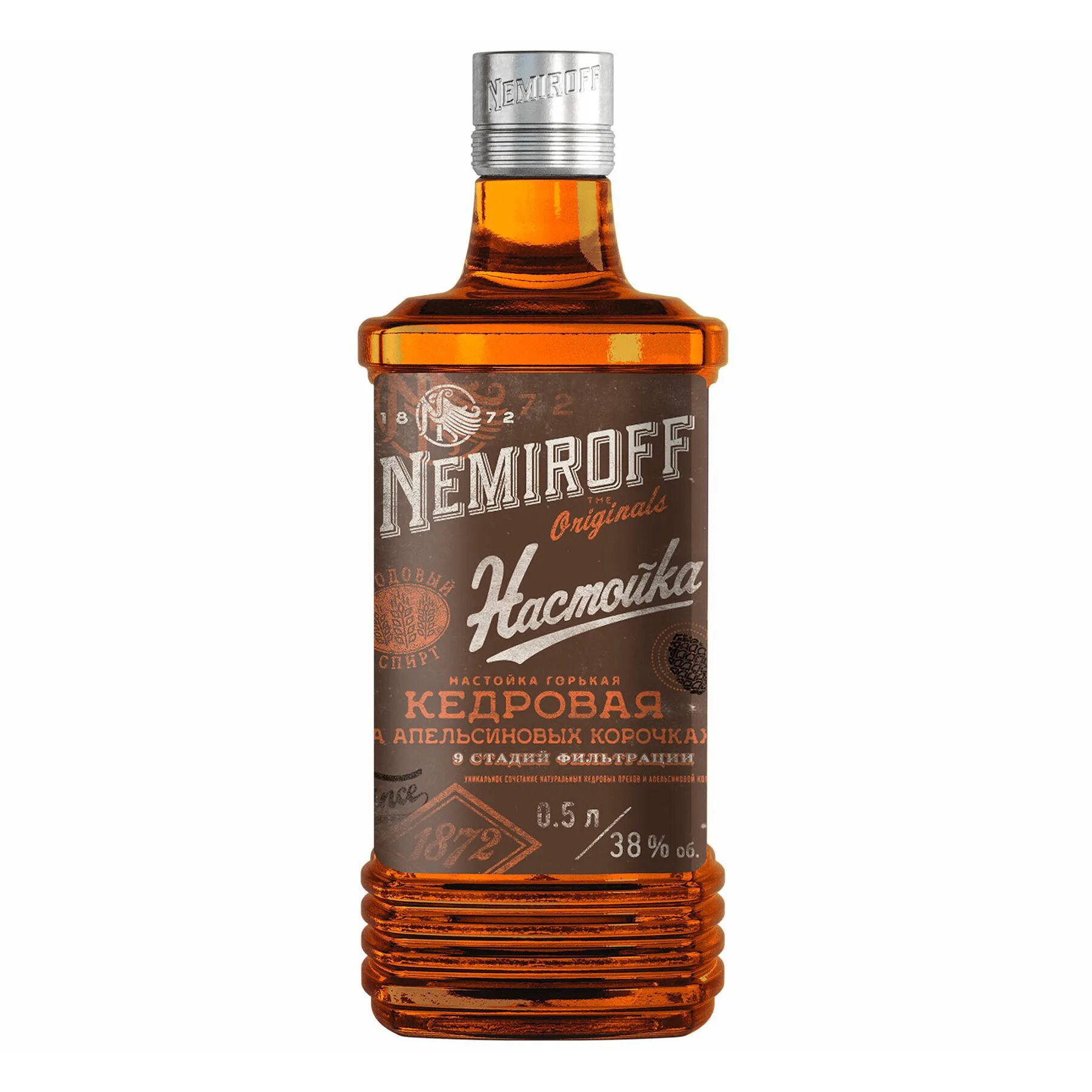Nemiroff кедровая на апельсиновых. Настойка горькая "nemiroff "кедровая на апельсиновых корочках" 0,5л 38%. Настойка немирофф кедровая на апельсиновых корочках 0,5. Кедровая настойка немирофф. Кедровая настойка немирофф.