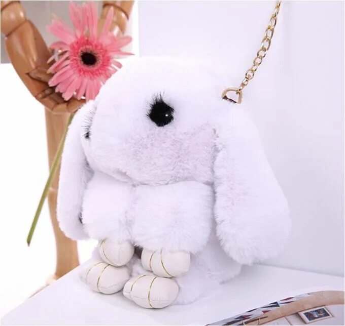 Зайки сумочки Plush bunny design backpack grey UG886-09X RESERVED Bags, Designer backpac