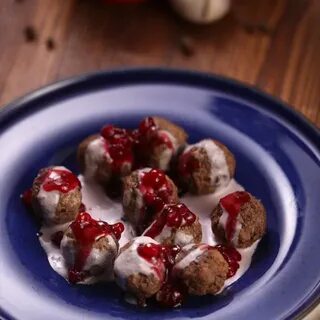 Митболы с сырным кремом