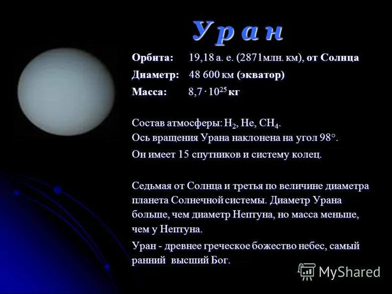 Каким будет вес предмета на уране. Диаметр планеты Уран. Масса планеты Уран. Экваториальный радиус урана. Масса и диаметр урана.