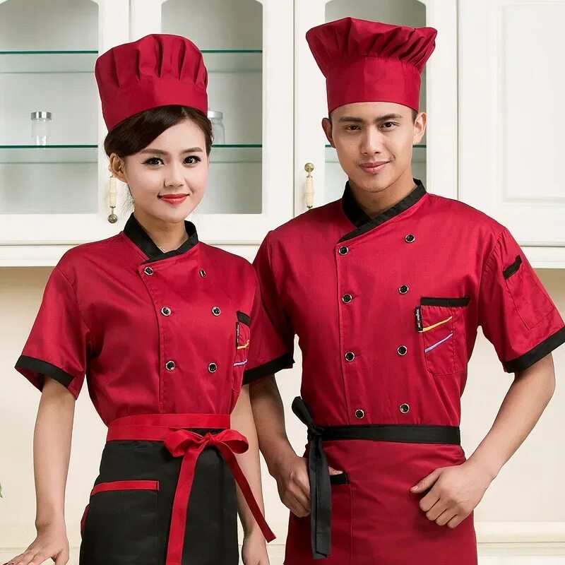 Красная мужская форма. Форма повара. Одежда для поваров. Поварская униформа. Красивая форма повара.