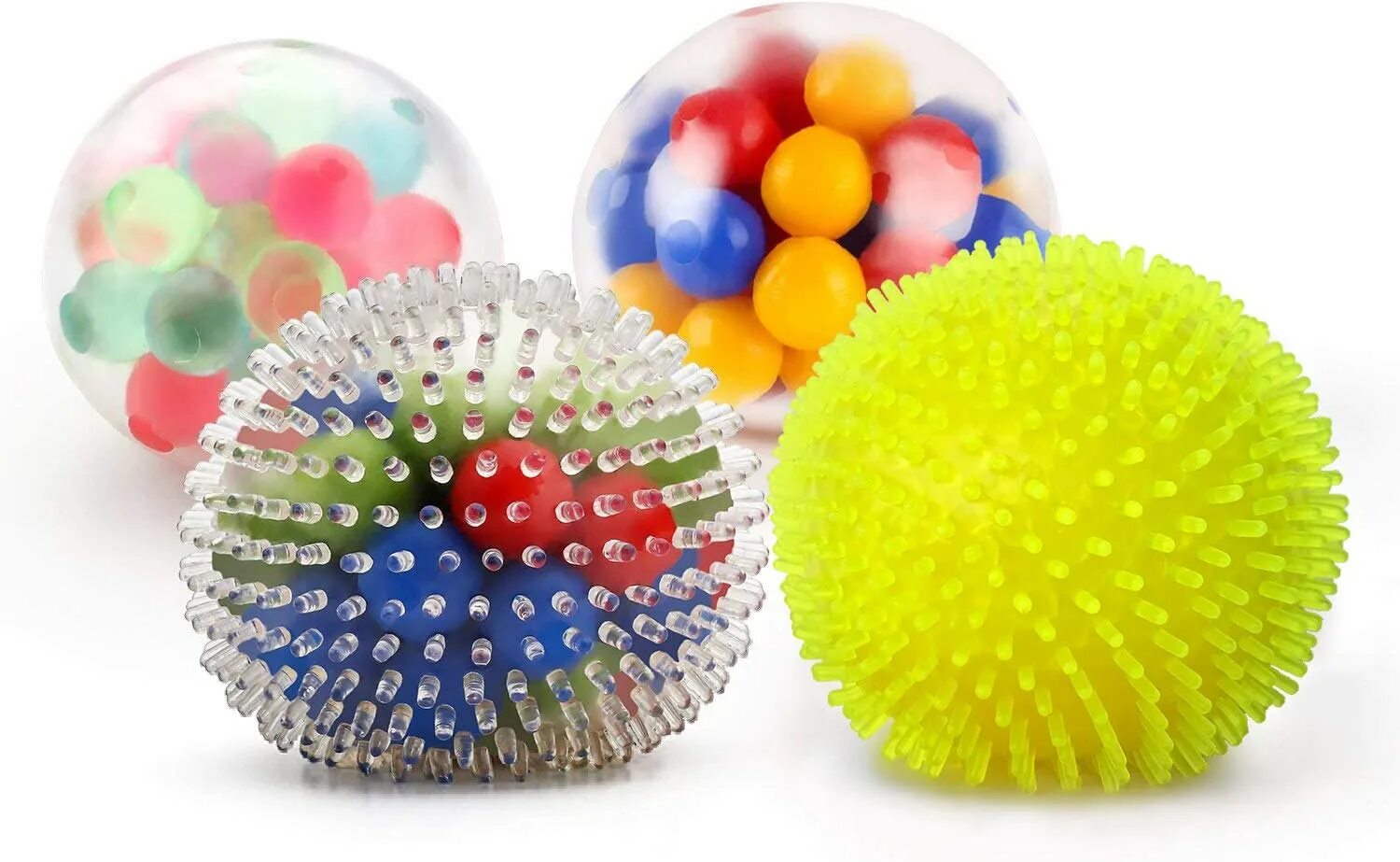 Fun ball. 4 Balls. Stress Ball. Tongue-stress-Ball. Two different balls.