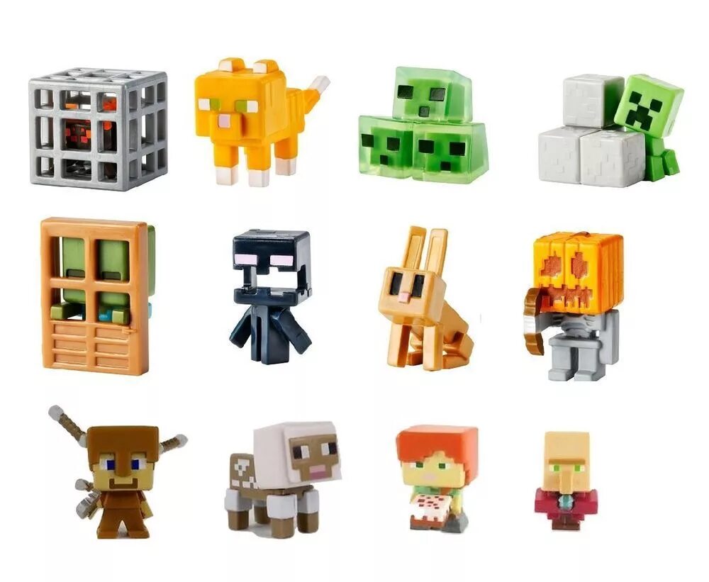 Житель майнкрафт купить. Mini Box Mini Figure майнкрафт. Минифигурки майнкрафт Mattel мини. Mini Box Mini Figure майнкрафт игрушки. Minecraft Mini Figure Series 1.