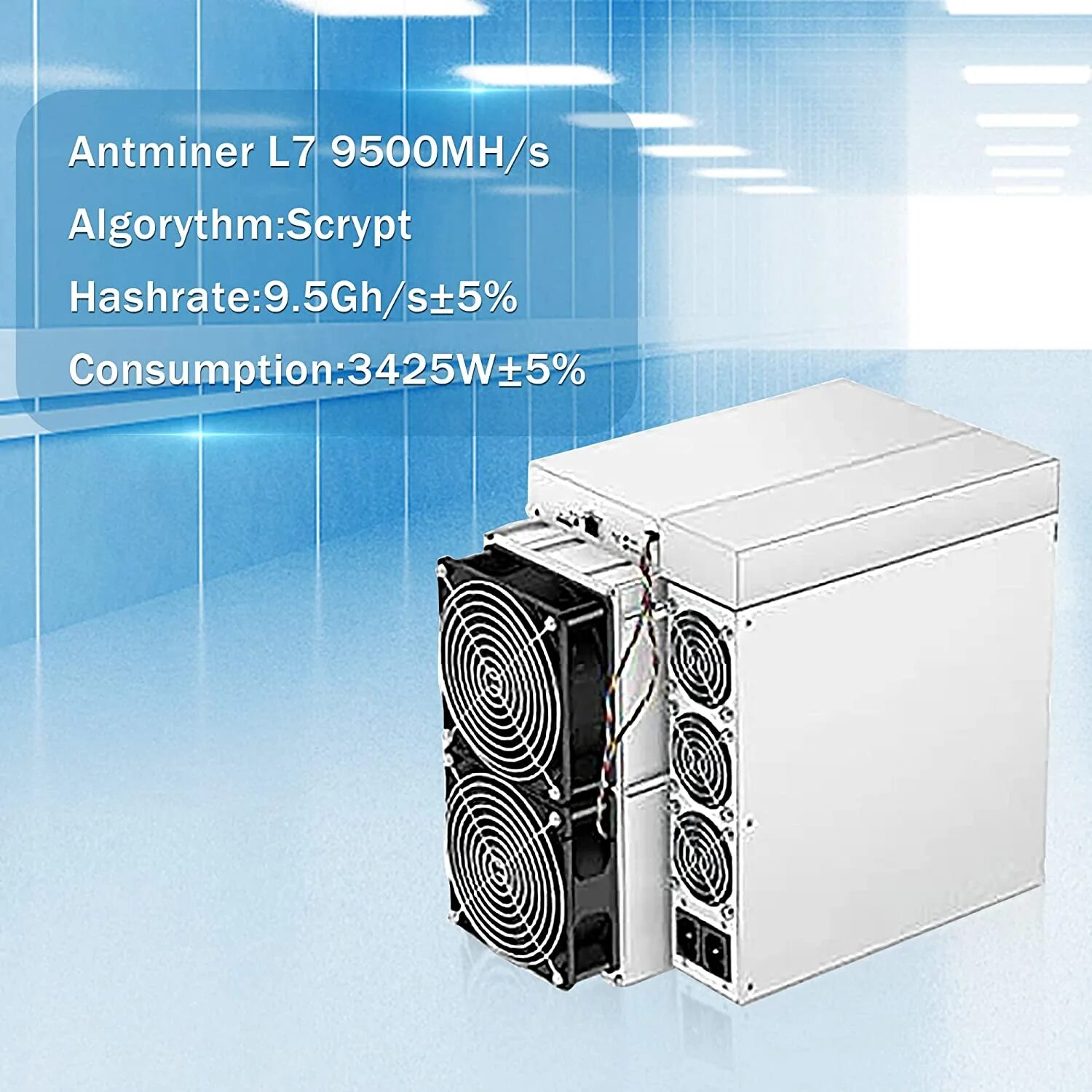 ASIC Bitmain Antminer l7 9500 MH/S. L7 9500. Bitmain Antminer l7 9500 MH/S размер. Antminer l7 9500 mh s