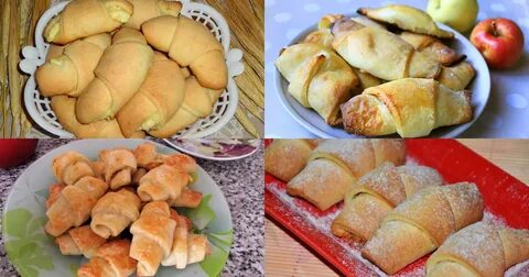 Творожное тесто для выпечки рогаликов