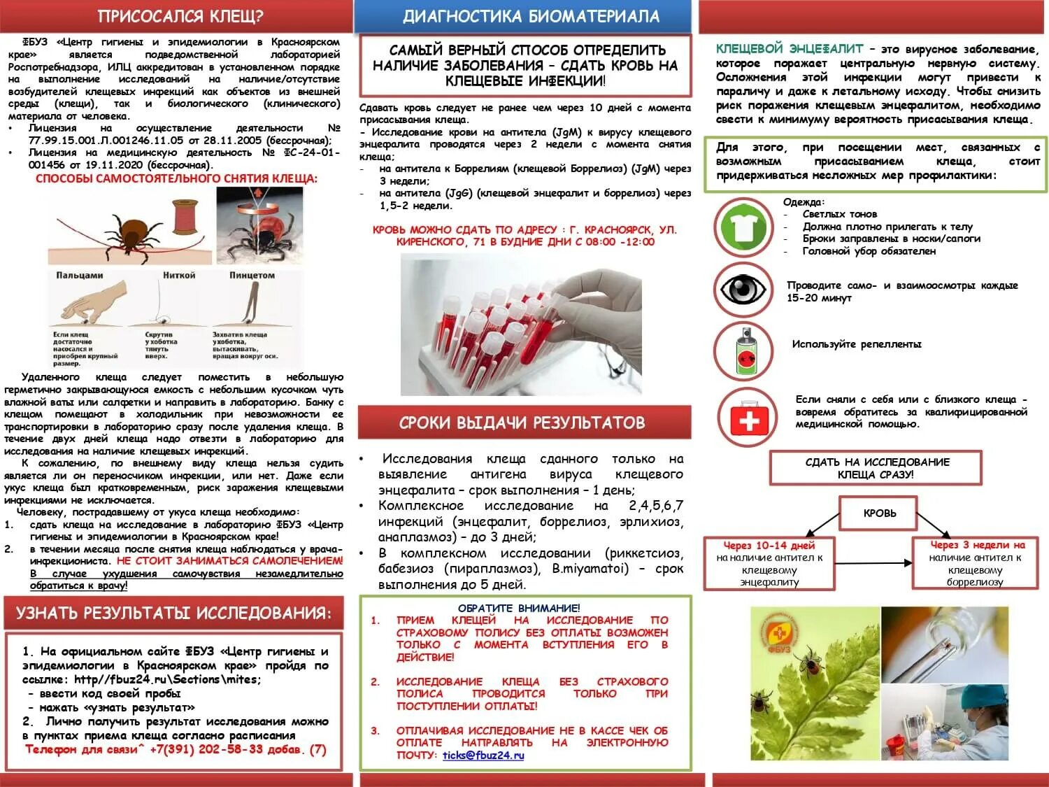 Профилактика клещевых инфекций тест