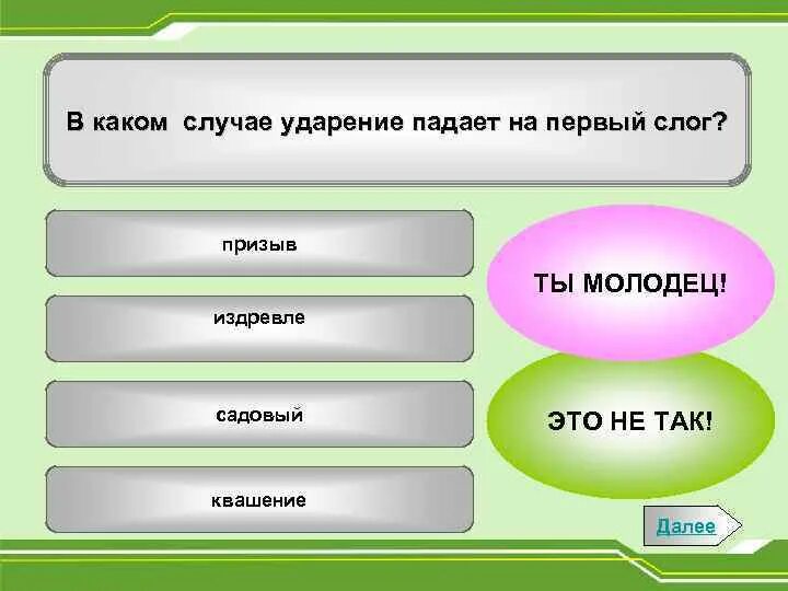В каком случае форма. Призыв ударение. в каком случае ударение падает на первый слог. молодцы ударение.
