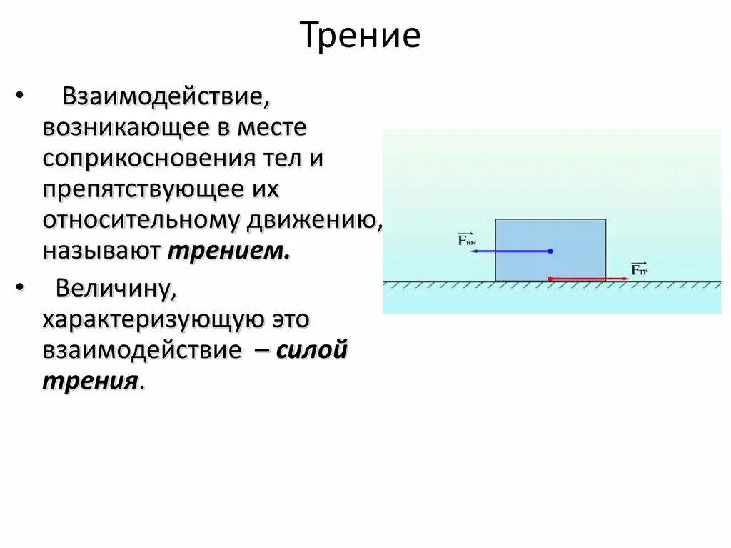 Взаимодействия трения. Сила трения взаимодействие. Природа взаимодействия силы трения. Характеристика взаимодействия силы трения.