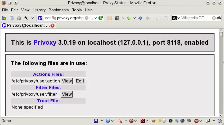 Proxies static