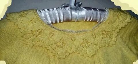 Круглый воротник спицами