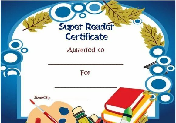 Reading certificate. Super Reader Certificate. The best Reader Certificate. Student of the year Certificate. Reading Award.