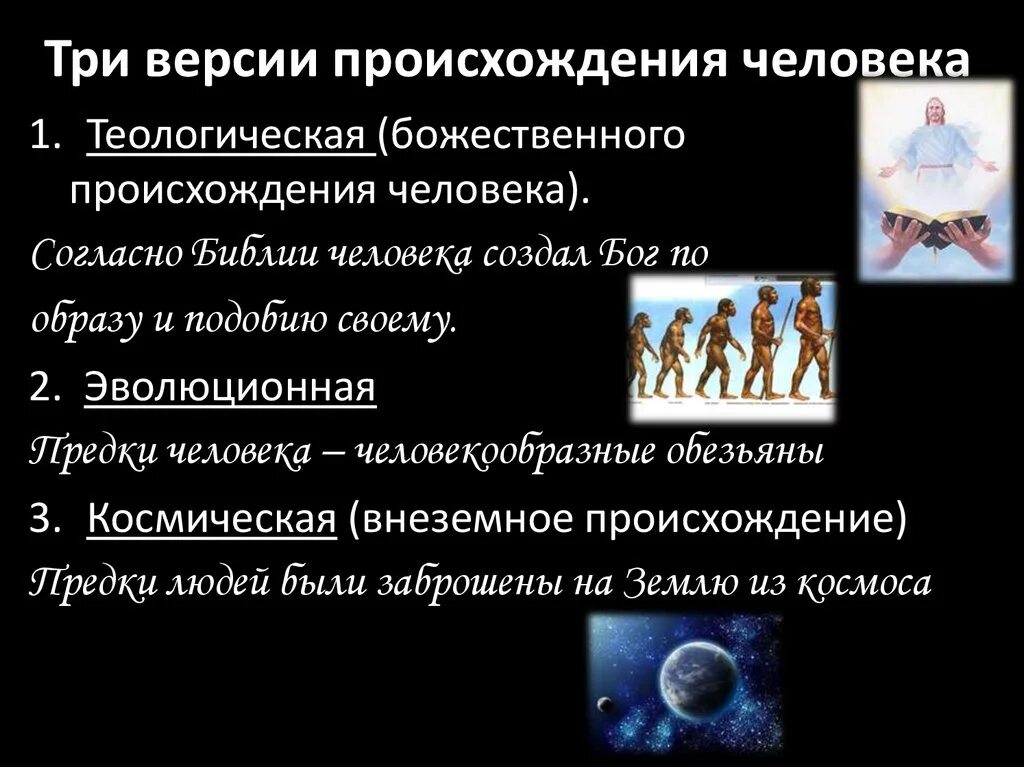 Как человек стал человеком кратко. Версии происхождения человека. Три гипотезы происхождения человека. Теории появления человека. Три версии происхождения человека.