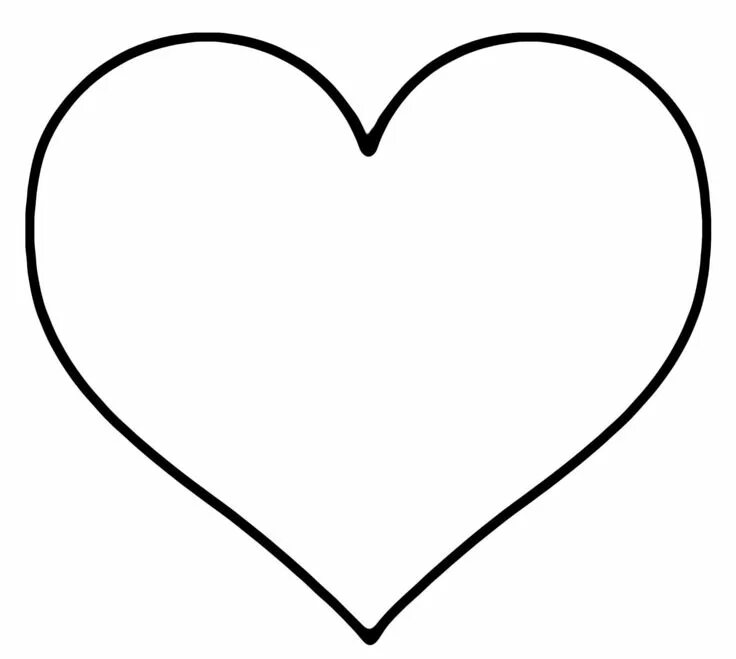 Free Pattern for Heart Template Printable - Valentine's Day Heart template, Hear