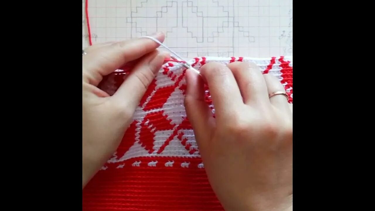 Жаккард крючком техника. Сумка жаккард крючком.