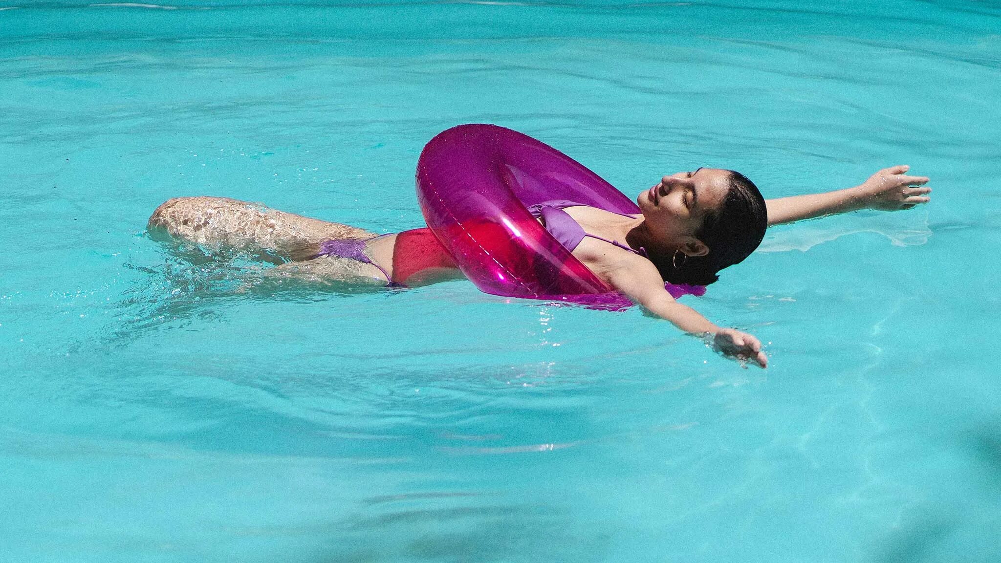 Enjoy swimming