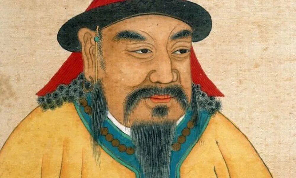 Посол хана. Хубилай Хан портрет. Монгольский Хан Хубилай. Династия юань Хубилай. Хан Хубилай китайская миниатюра 1294 г.