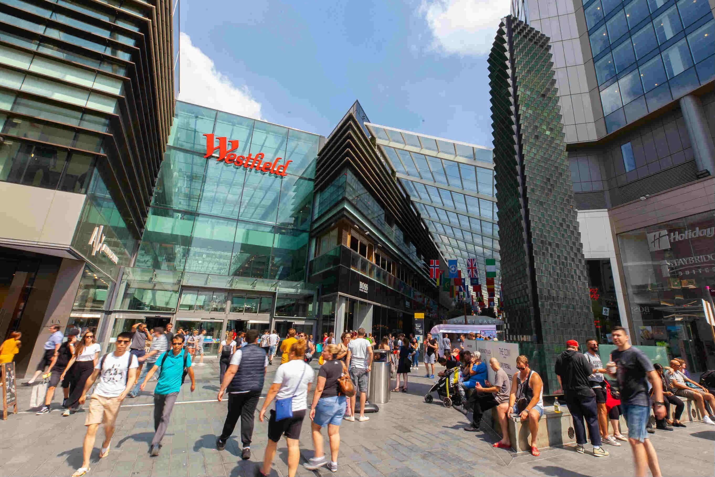 Уэстфилд ТЦ Лондон. Westfield Stratford City shopping Centre. Стратфорд Вестфилд. Торговый центр Westfield, Лондон, Великобритания.