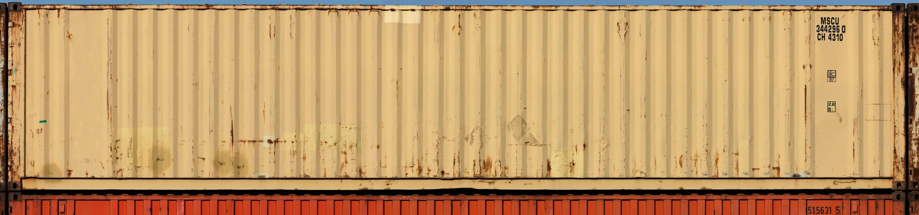 Shipping container rust