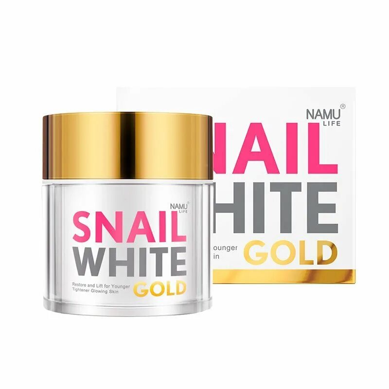 Snail White Cream namu. Snail White Gold Cream. Namu Life Snail White. Тайский крем для лица Snail White.