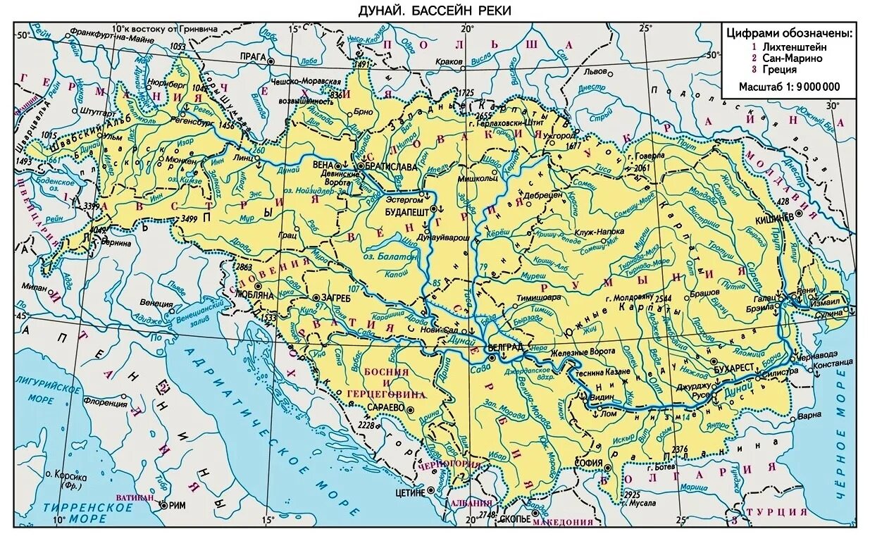 Где берет начало река дунай. Бассейн реки Дунай на карте. Река Дунай на карте. Бассейн реки Дунай на карте Европы. Река Дунай на карте Европы на русском языке.