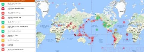 Мониторинг землетрясений в мире