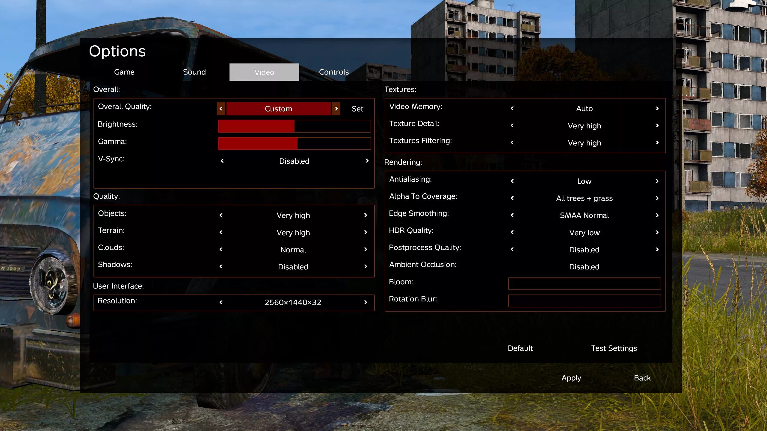 Option interface. Option в игре. настройки options. game options. settings game ui.