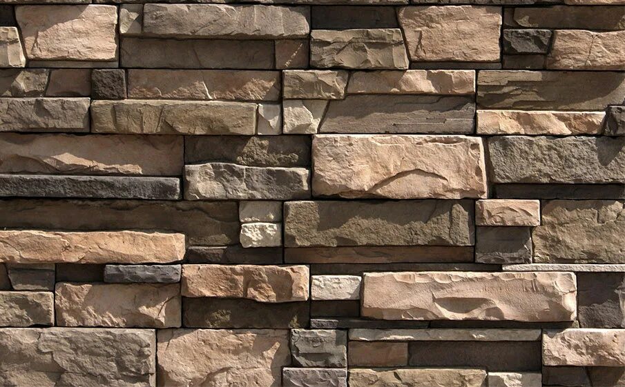 Искусственный камень плоский Eco Stone Колорадо 06-08 серый купить в Москве по ц