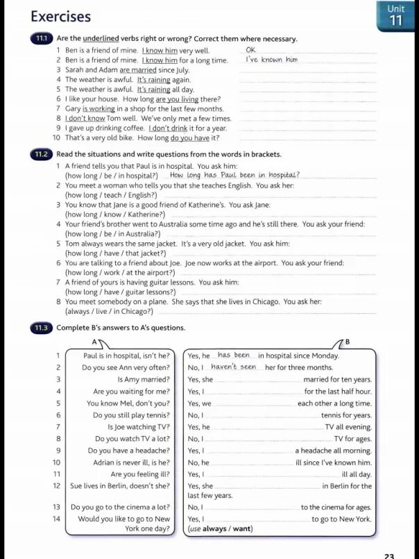 Write questions to the underlined. Юнит 11 английский. Murphy English Grammar. Ask questions to the underlined Words. How long have you been studying English ответы.