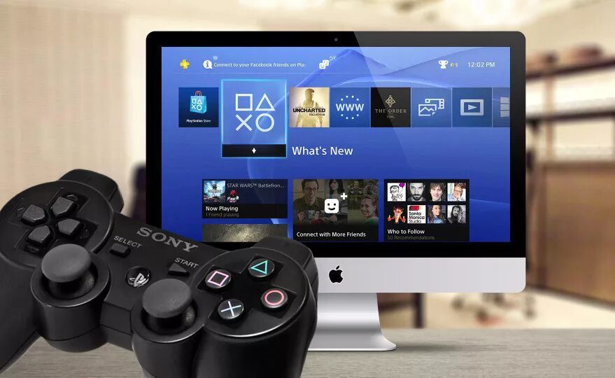 Playstation 4 pc. Приставка для телевизора плейстейшен 4. Подключить ps4 к ноутбуку. Ps4 ps5 Mac. Приставка ПС 4 техника эпл.