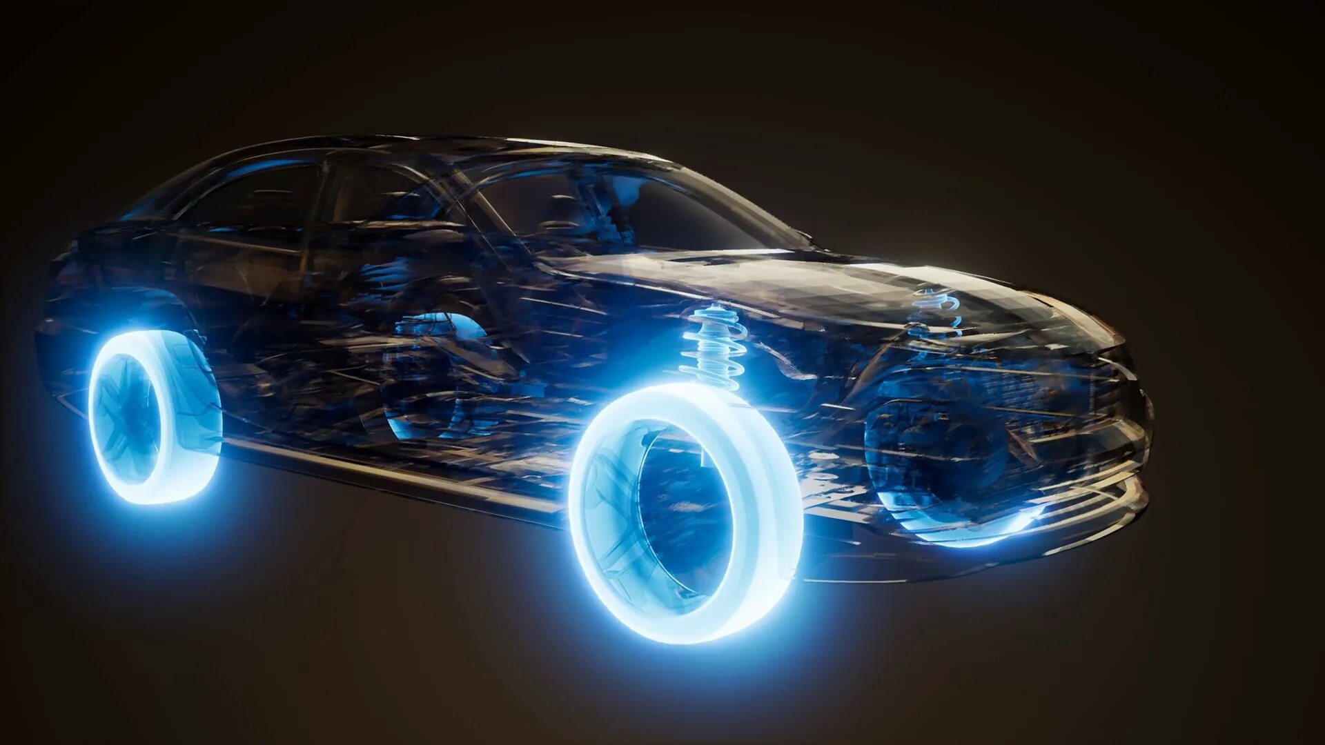 Glow car. Background glow for car.