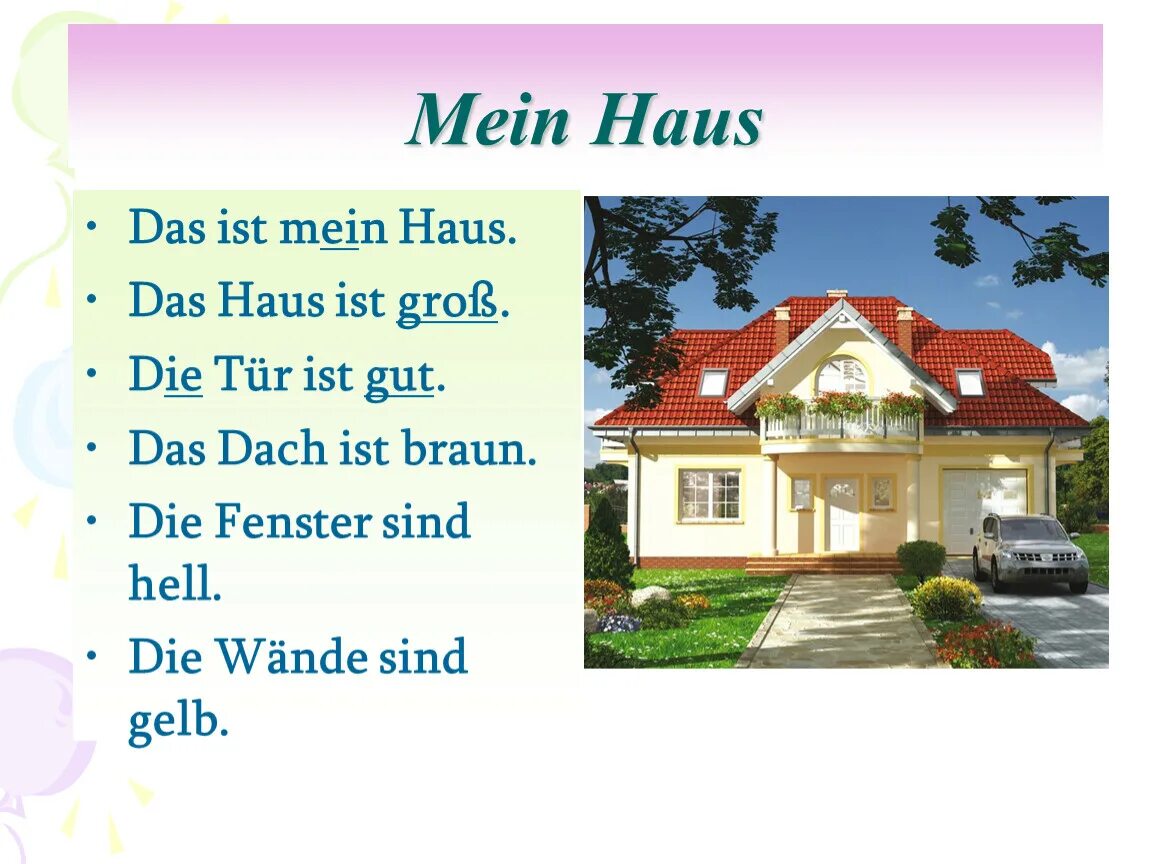 Предложение das ist. Тема дом на немецком языке. Тема по немецкому языку мой дом. Дом мечты по немецкому языку. Лексика дом на немецком.