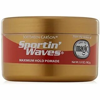 Sportin' Waves Maximum Hold Pomade Hair Styling Product Natu