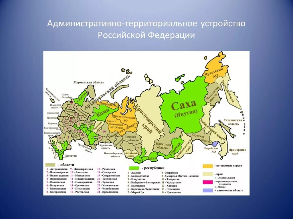 Субъекты рф государственно территориальные образования. Карта административно-территориальное устройство России. Административно-территориальное деление России карта. Административно-территориальное устройство субъектов РФ карта. Административное территориальное деление России субъекты Федерации.