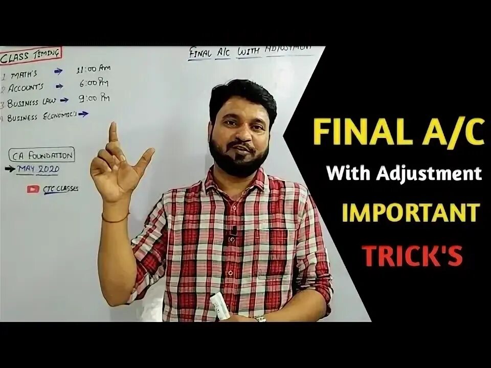 Final accounts. Final accounts