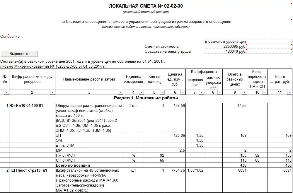 Правильность заполнения сметы. Форма локальной сметы по 421/пр. Составление локальной сметы. Шапка сметы.