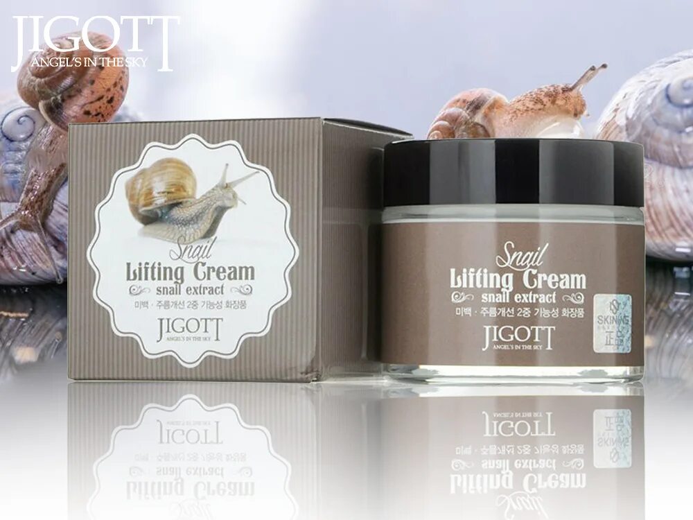 Jigott муцин улитки. Крем Jigott Snail Lifting Cream. Крем Jigott 70мл для лица муцин улитки. Подтягивающий крем с экстрактом слизи улитки Jigott Snail Lifting Cream 70ml. Крем д/лица (улитка) Jigott Snail Lifting Cream, 70 мл (стекло).