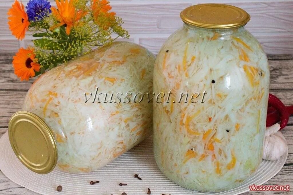 Рецепт маринованной капусты под железные крышки