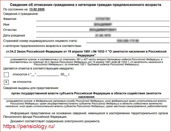 Пенсионный фонд информация о прохождении обращения. Справка предпинионера. Справка предпенсионера образец. Как выглядит справка о предпенсионном возрасте. Справка о статусе предписионера.