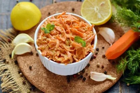 Вкусная морковка с чесноком