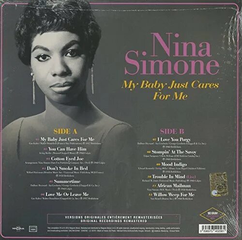 My baby does me. Нина Симон пластинка. Пластинка Nina Simone collection. Nina Simone обложки дисков. My Baby Cares for me.