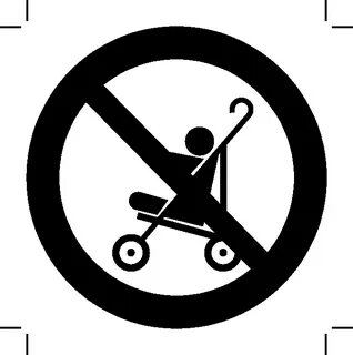 Запрещающие знаки на эскалаторе