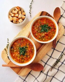 Чечевичный суп без мяса