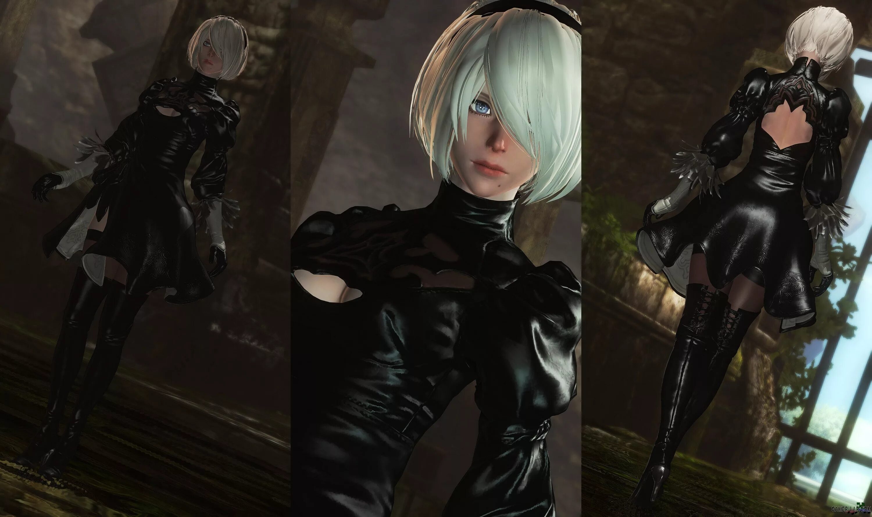A2 nier. Ниер автомата моды. Скайрим дополнение yorha 2b. Nier automata моды. Nier automata моды на одежду.