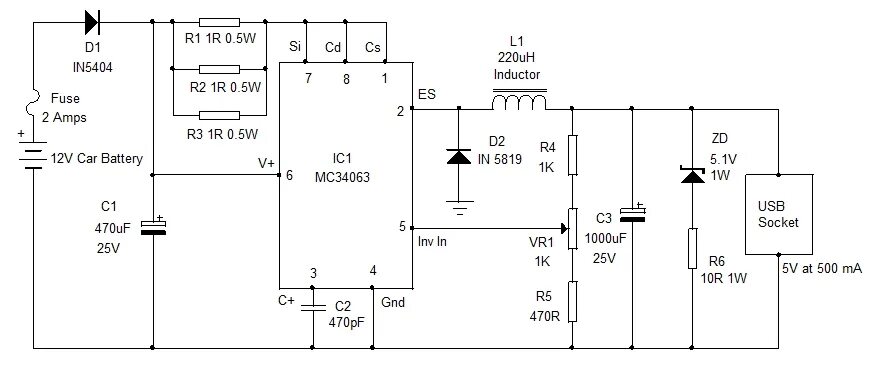An Efficient 12V to 5V Switchmode Regulator