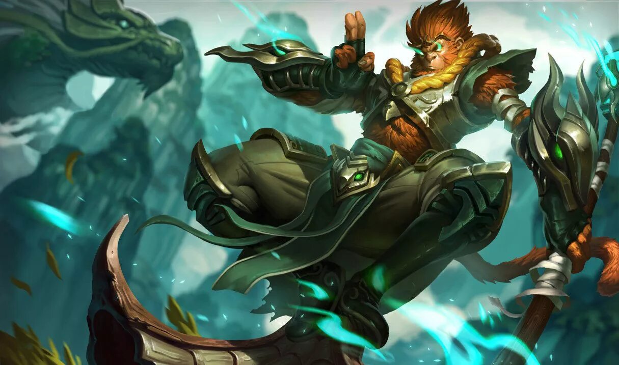 Нефритовый дракон Вуконг. Вуконг лига легенд. Король обезьян League of Legends. Https rus standart skins