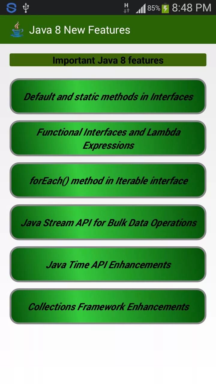 Java features. Java 8. Java 8 Интерфейс. Java Player.