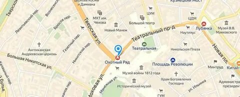 Камергерский переулок на карте москвы