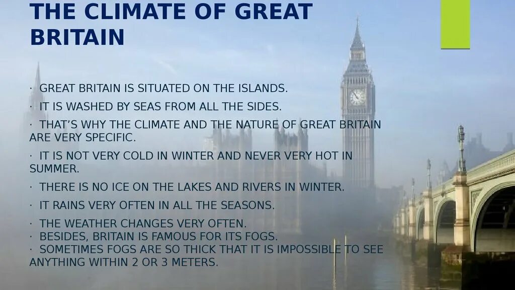 Какой тип климата в лондоне. Климат Англии. Climate of great Britain. Климат Великобритании на английском. Климат Лондона.