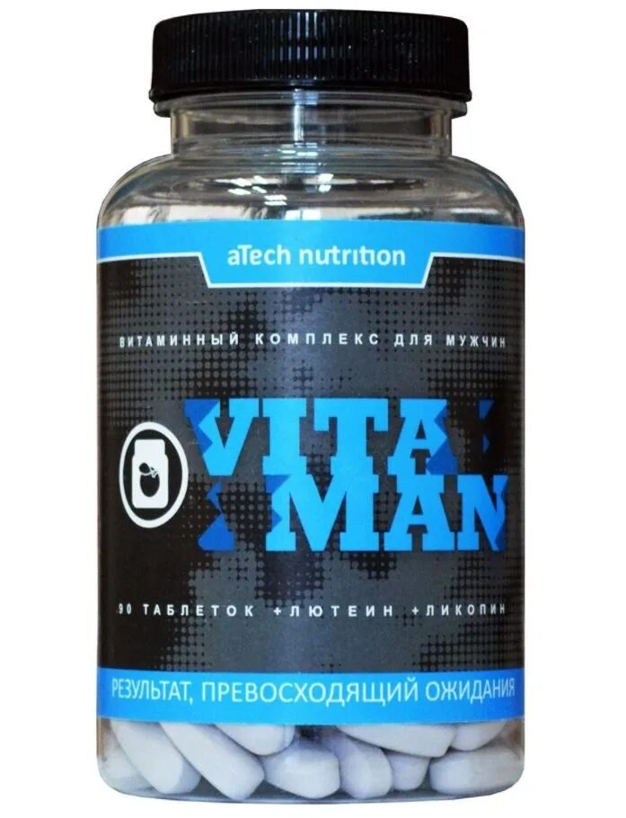 Витаминно минеральный комплекс men. Atech vita men. atech vita men состав. atech nutrition vita man (60таб). atech nutrition vita man.